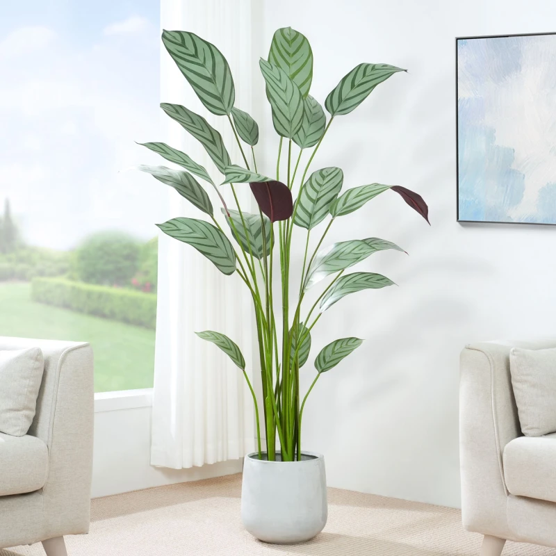 Image of MCC DIRECT Decorative Artificial Bird of Paradise Tree with Plastic Planter and Artificial Moss 140cm AP7047