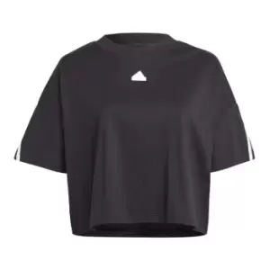 Image of adidas Future Icons 3-Stripes T-Shirt (Plus Size) Womens - Black