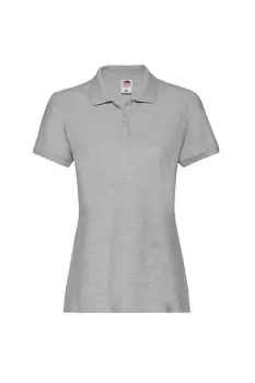 Image of Premium Cotton Pique Lady Fit Polo Shirt