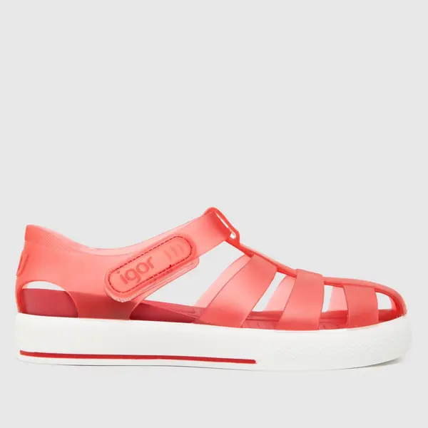 Image of Igor red star Junior sandals Red UK 12 (EU 30)