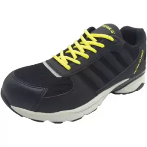 Image of Result Mens Work Guard Lightweight Safety Trainers (8 UK) (Black/ Grey) - Black/ Grey