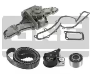 Image of SKF Water Pump + Timing Belt Kit VKMC 02540 ALFA ROMEO,LANCIA,147 (937),156 Sportwagon (932),156 (932),GT (937),SPIDER (916S_),166 (936),GTV (916C_)