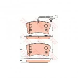 Image of Brake Pad Set TRW GDB1903