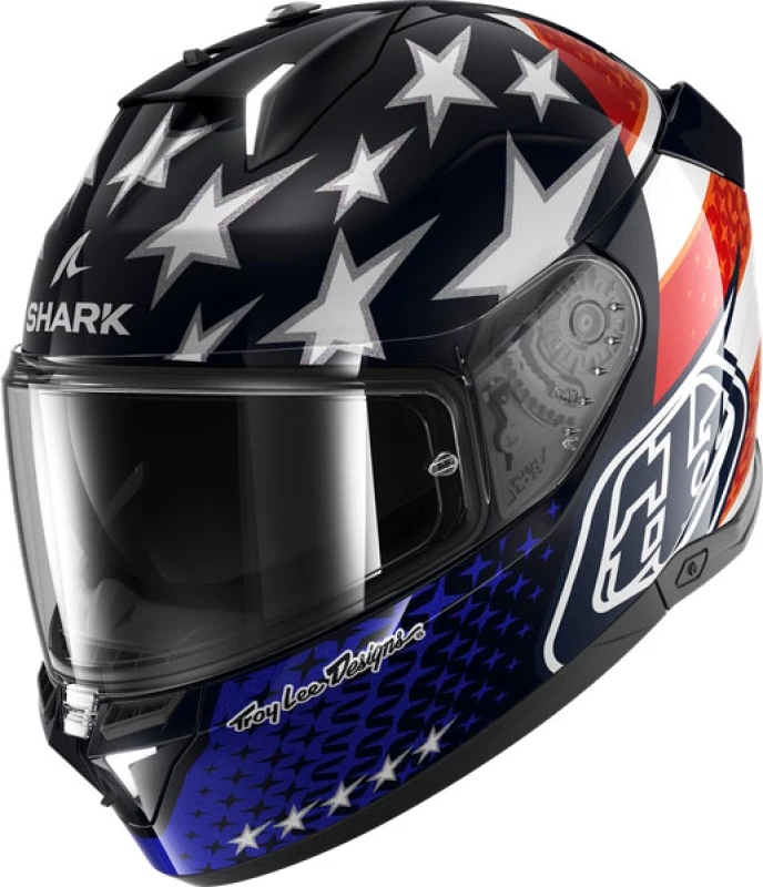 Image of Shark Skwal i3 US Flag Helmet, black-white-red-blue, Size XL for Men