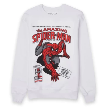 Image of Marvel Spider-Man Alias Unisex Sweatshirt - White - S
