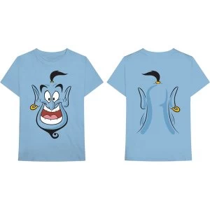 Image of Disney - Aladdin Genie Unisex Medium T-Shirt - Blue