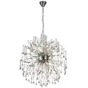 Image of Dimmable Ceiling Pendant, 30 x 2.4W LED, 3000K, 5650lm, Polished Chrome - Luminosa Lighting