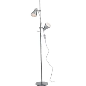 Image of Fan Europe LEMONDE 2 Light Multi Arm Floor Lamp Chrome 36x153cm