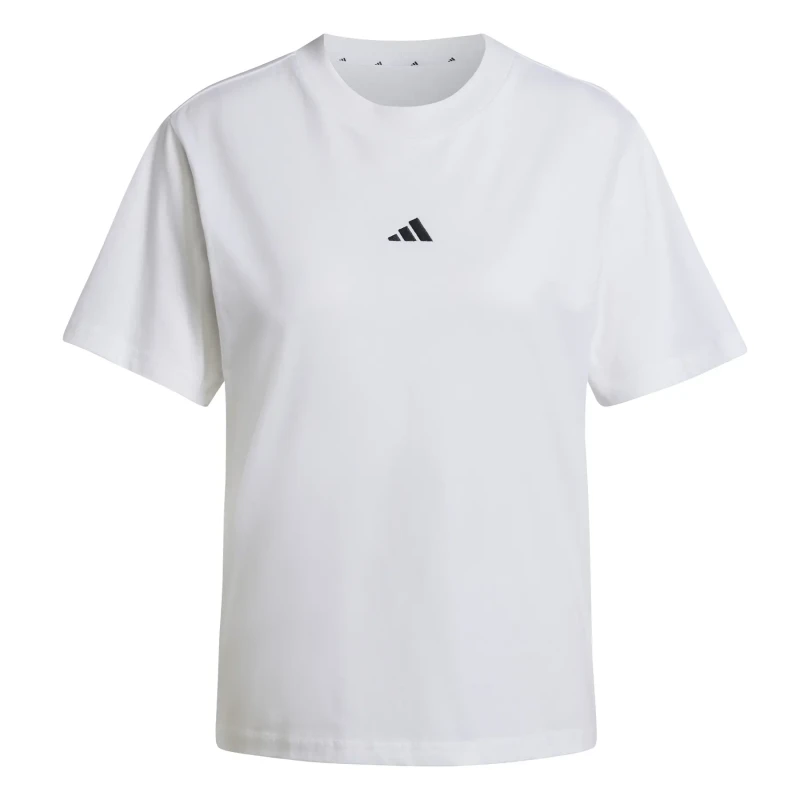 Image of Adidas Womens T-Shirt adidas Essentials Small Logo Blanc Female S