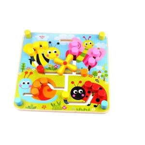 Image of Wooden Reversible Maze Puzzle