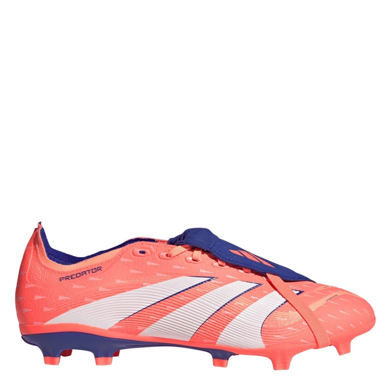 Image of adidas Predator League Fold-Over Tongue Firm Ground Football Boots Orange/White male 8 (42)