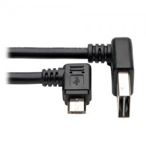 Image of Tripp Lite Micro USB Cable For Charging Reversible Up Down USB A To