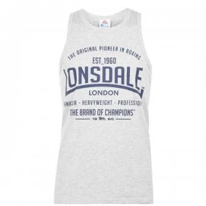 Image of Lonsdale Boxing Vest Top Mens - Grey Marl
