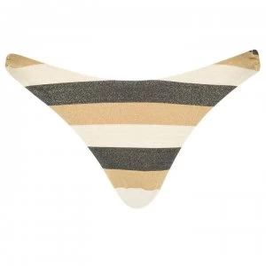 Image of Seafolly Seafolly Sunset High Waited Cotton Bikini Briefs - LUREX GOLD