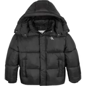 Image of Calvin Klein Jeans Ckj Logo Tape Puffer - Black
