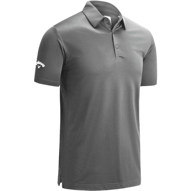 Image of Callaway Callaway Men Swing Tech Solid Colour Polo Shirt in Grey Size: X-Small Grey XS Male 5059444898006