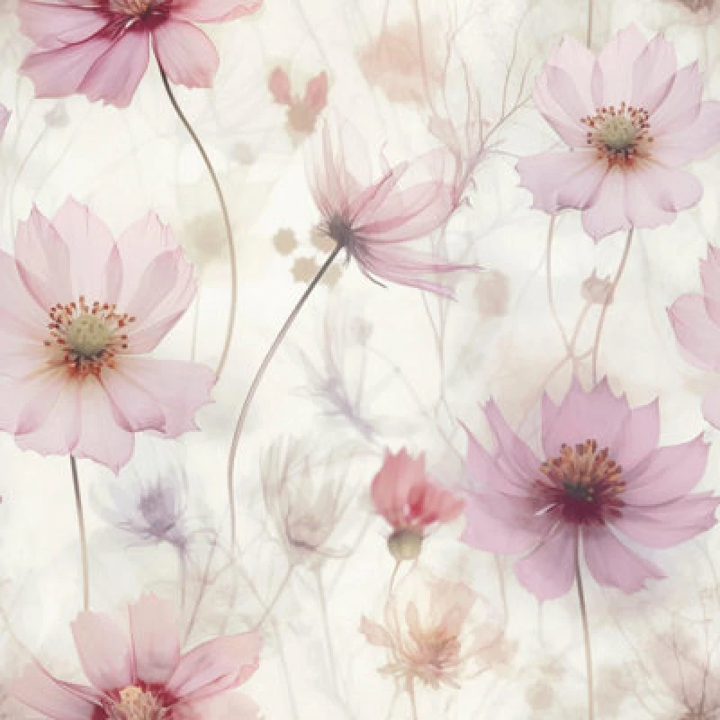 Image of MURIVA Lissa Flowers Pink Wallpaper Floral Petals Glamorous Feature Wall - Muriva WL-215501