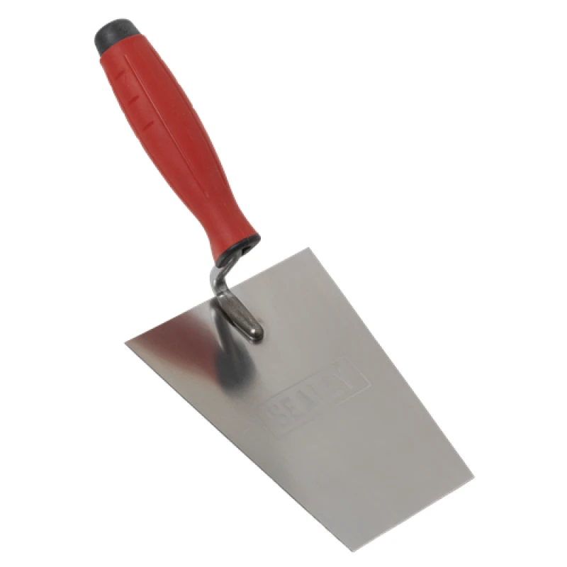 Image of Sealey Stainless Steel Masonry Trowel - Rubber Handle - 160mm