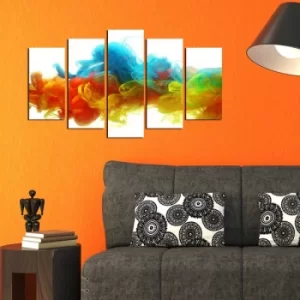 Image of 5ABSMDF-22 Multicolor Decorative MDF Painting (5 Pieces)