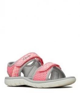 Image of Clarks Surfing Tide Girls Sandal - Pink