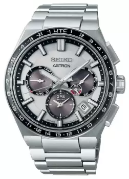 Image of Seiko SSH107J1 Astron Solar GPS Chronograph Grey Dial Watch
