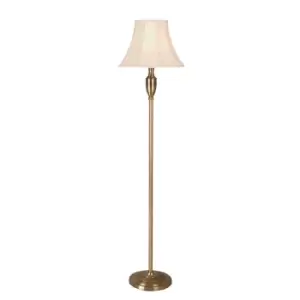 Image of Village At Home The Lighting and Interiors Group Vienna Floor Lamp - Antique Brass