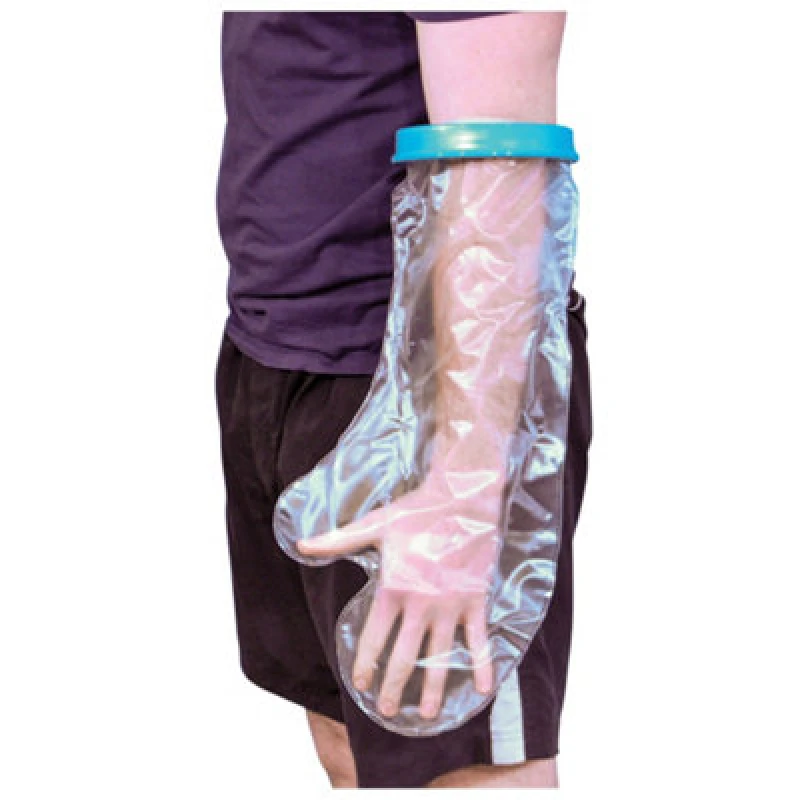 Image of Loops Waterproof Cast and Bandage Protector - Adult Short Arm - Bathroom Washing Aid Multi
