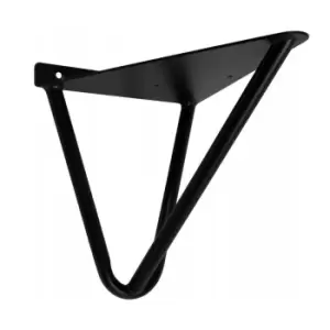 Image of GTV Shelf Support Wall Mounted Brace 18 x 16cm Black Colour, Pack of 1