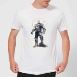Image of Marvel Avengers Infinity War Thanos Sketch T-Shirt - White - M