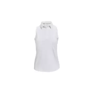 Image of Under Armour Ladies Zinger Sleeveless Polo - White - L