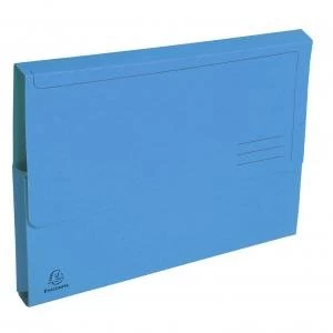 Image of Forever Document Wallet A4 290gsm Blue Pack 50 73956EX