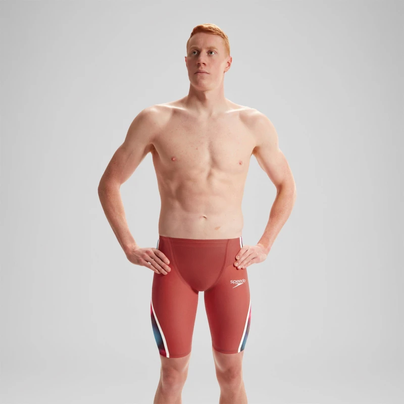 Image of Speedo Mens Intent Jam Jammers Jammers 28 Red 35307508280