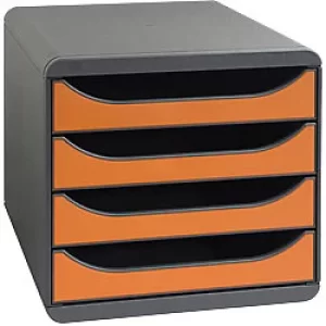 Image of Exacompta Big Box Iderama (Opaque), Black/Tangerine, Pack of 1