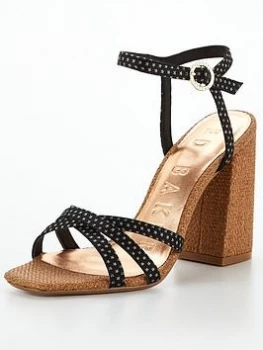 Image of Ted Baker Metropolis Daisy Heeled Sandal - Black, Size 40, Women