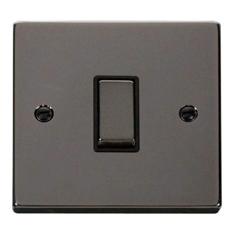 Image of SE Home Black Nickel 10A 1 Gang Intermediate Ingot Light Switch Black