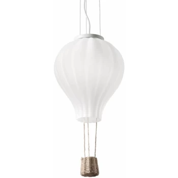 Image of Ideal Lux Lighting - Ideal Lux Dream - 1 Light Ceiling Pendant White, E27