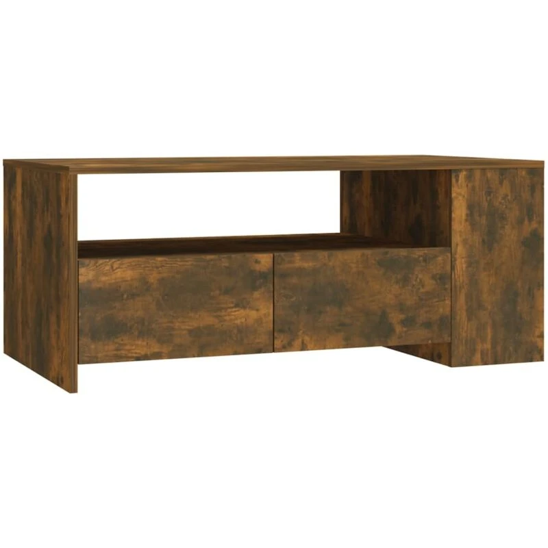 Image of VIDAXL Coffee Table Smoked Oak 102x55x42cm Engineered Wood Vidaxl 8720286967324