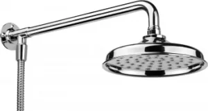 Image of Croydex Traditional S/Steel Shower Head, Arm and Hose Set
