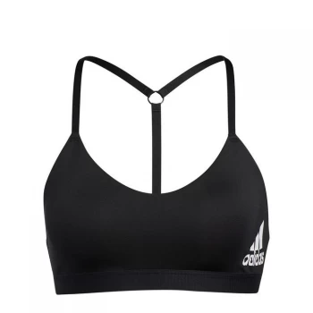 Image of adidas All Me Light Support Training Bra - black/white