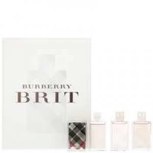 Image of Burberry Brit Gift Set 4 x 5ml Eau De Parfum