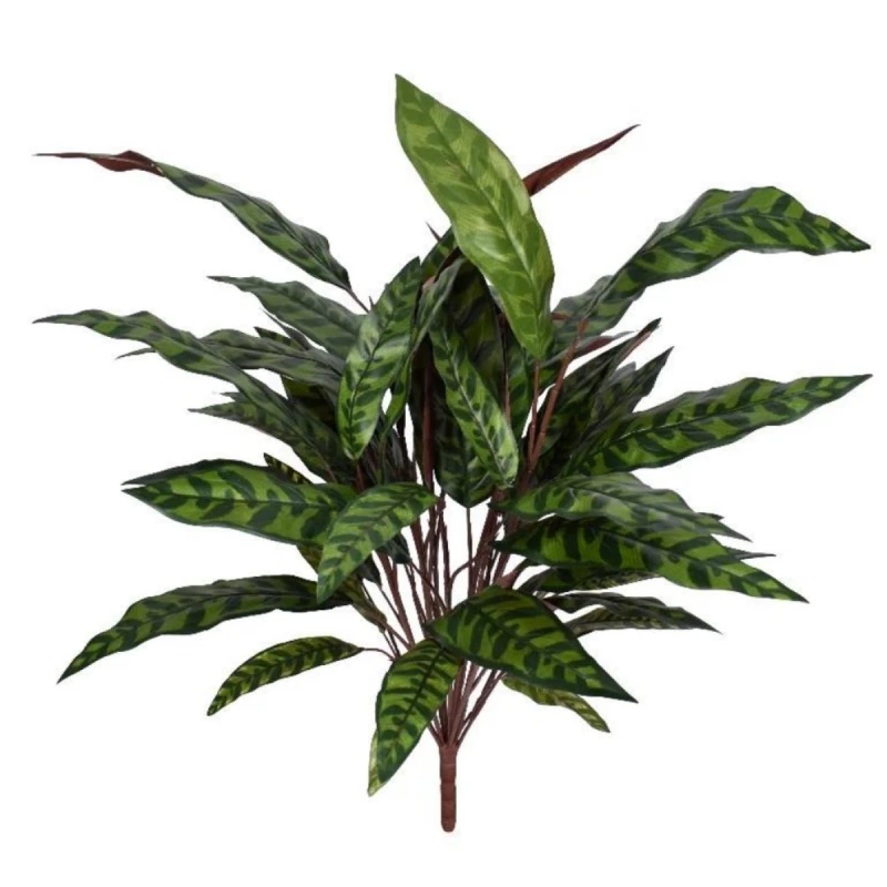 Image of N/A 90cm Fire Retardant Artificial Peacock Foliage Bush