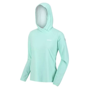 Image of Regatta Womens Montes Fleeced Hoodie - OceanWav/Wht