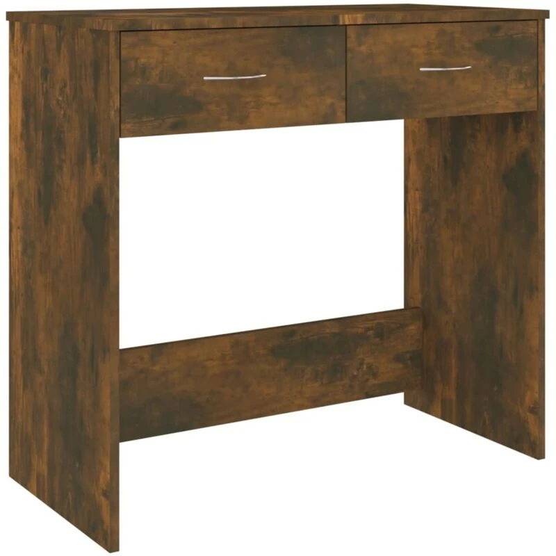 Image of VIDAXL Desk Smoked Oak 80x40x75cm Engineered Wood Vidaxl 8720286954393