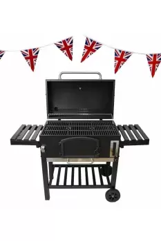 Image of XXL BBQ Smoker Grill & Union Jack Bunting