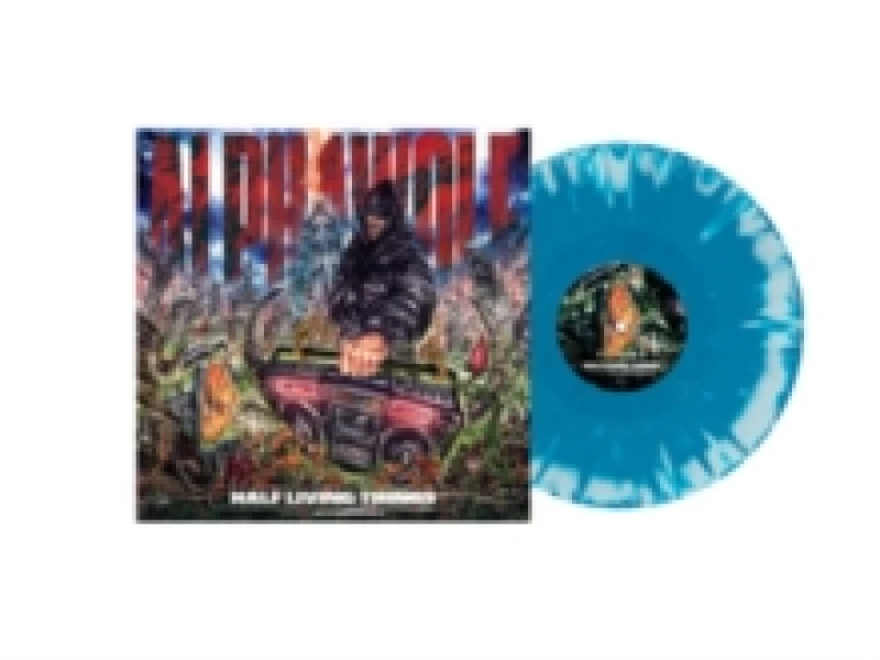 Image of Alpha Wolf Half Living Things - Light Blue & Dark Blue Corona Vinyl - Sealed 2024 UK vinyl LP 7207-1