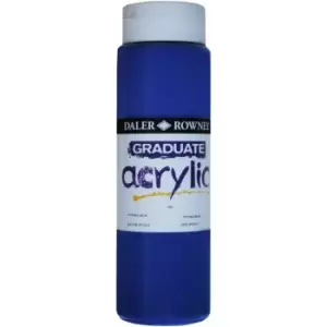 Image of Daler Rowney 123500143 Graduate Acrylic Paint 500ml Phthalo Blue