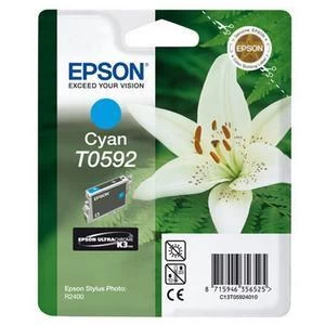 Image of Epson Lily T0592 Cyan Ink Cartridge