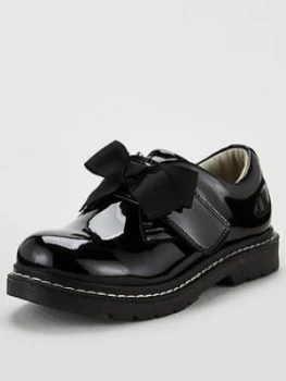 Image of Lelli Kelly Miss Lk Irene Bow School Shoes - Black Patent