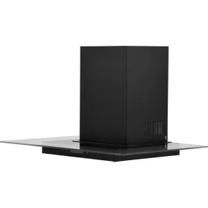 Image of CDA EKN70BL 70cm Flat Glass Chimney Cooker Hood
