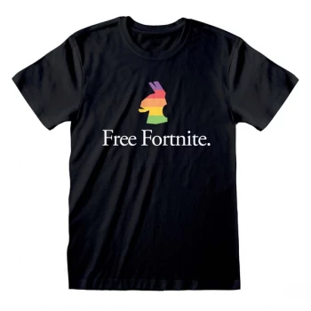 Image of Fortnite - Free Fortnite Unisex Medium T-Shirt - Black
